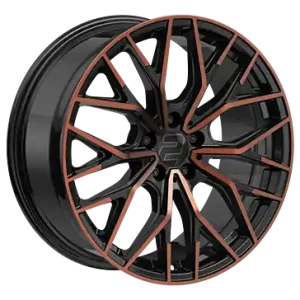 Aktuell 2DRV WH37 Schwarz Kupfer hochglanzpoliert 8x18 ET40 5x108 CB72.6