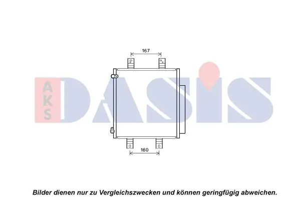 AKS DASIS Kondensator, Klimaanlage (362010N) KFZ-7088618 Preiswert