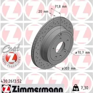 ZIMMERMANN Bremsscheibe (430.2613.52) KFZ-7092407 Meistverkauft