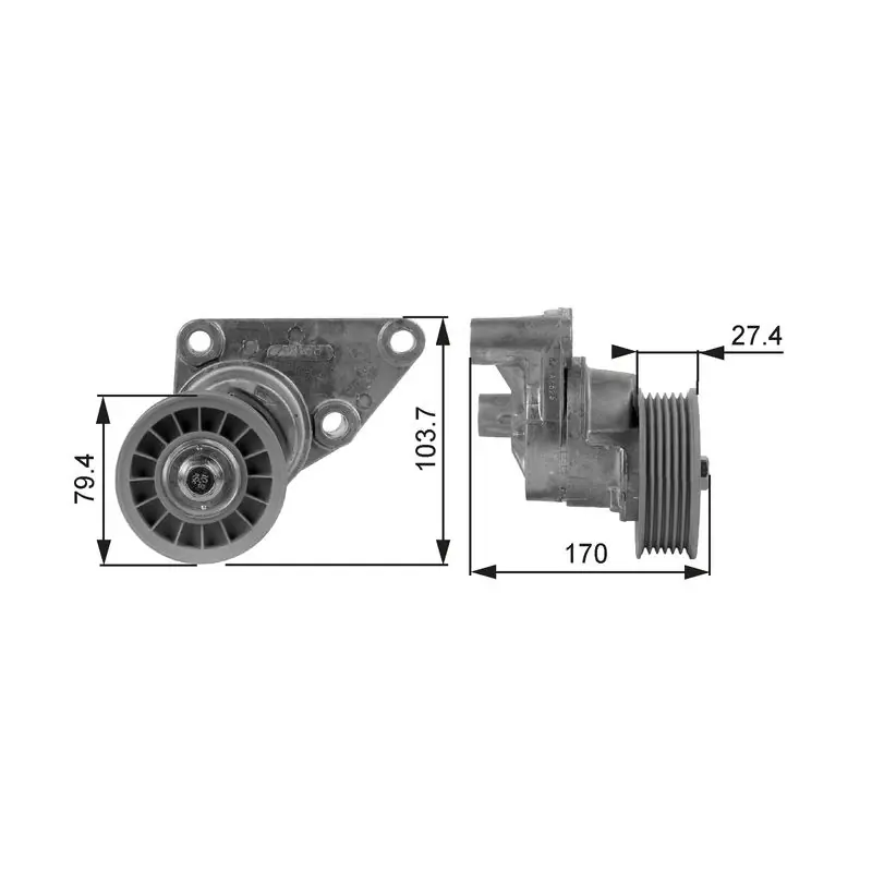 Sale GATES Riemenspanner, Keilrippenriemen (T38158) KFZ-7099343