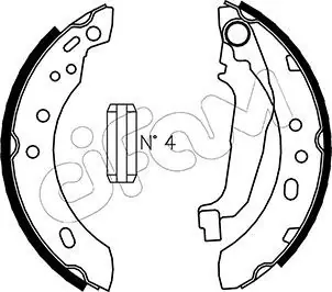 CIFAM Bremsbackensatz (153-284) KFZ-7103137 Top-Angebot