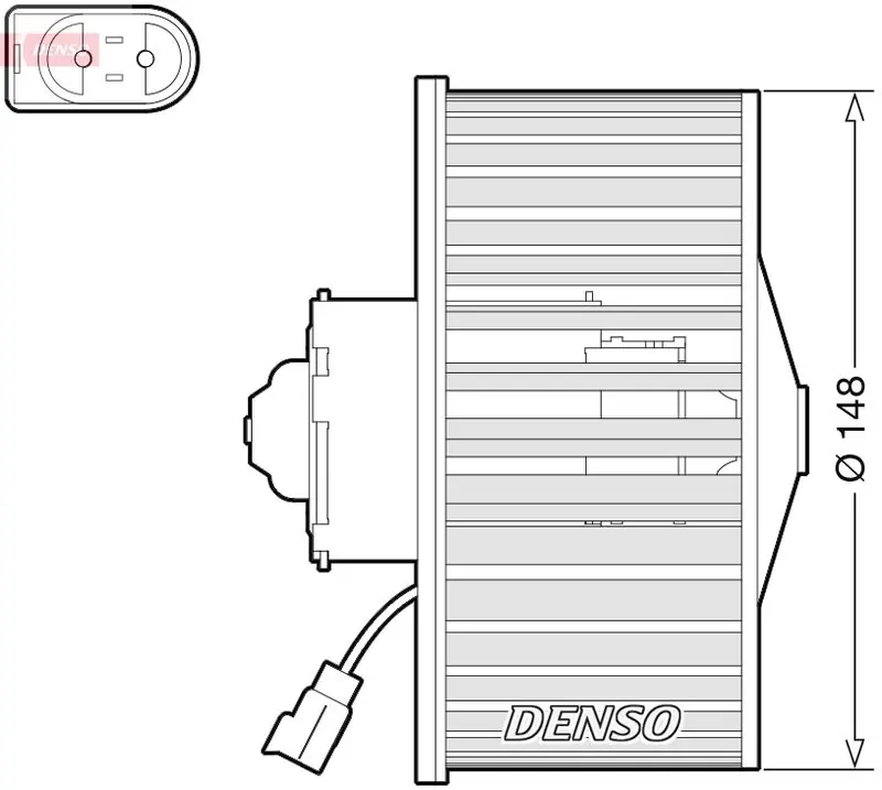 Meistverkauft DENSO Innenraumgebläse (DEA10054) KFZ-7103243