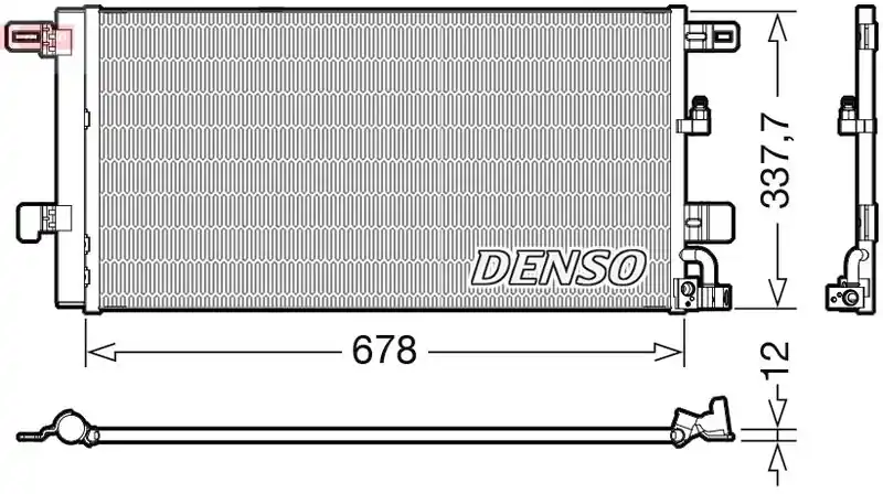 Garantierte Lieferung DENSO Kondensator, Klimaanlage (DCN02001) KFZ-7103361