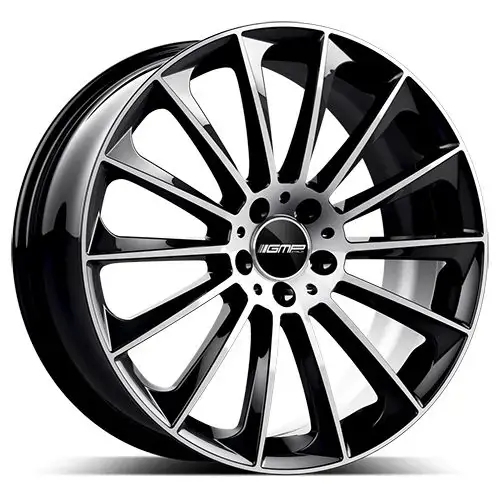 GMP STELLAR schwarz diamantgeschliffen 9.5Jx20 5x112 ET50 Bestseller