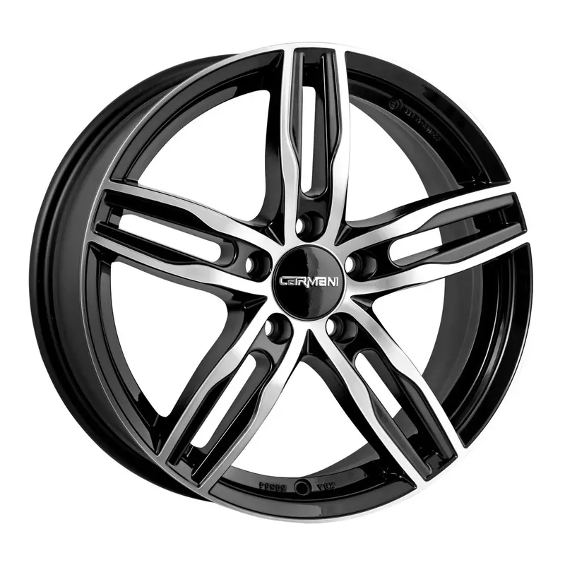CARMANI CA 14 PAUL black polish 7.5Jx17 5x108 ET55 Versand Am Gleichen Tag