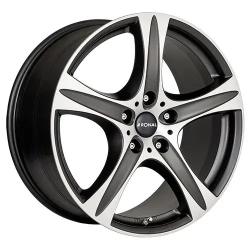 Billig RONAL RONAL R55 SUV mattschwarz-frontkopiert 9.5Jx20 5x112 ET30