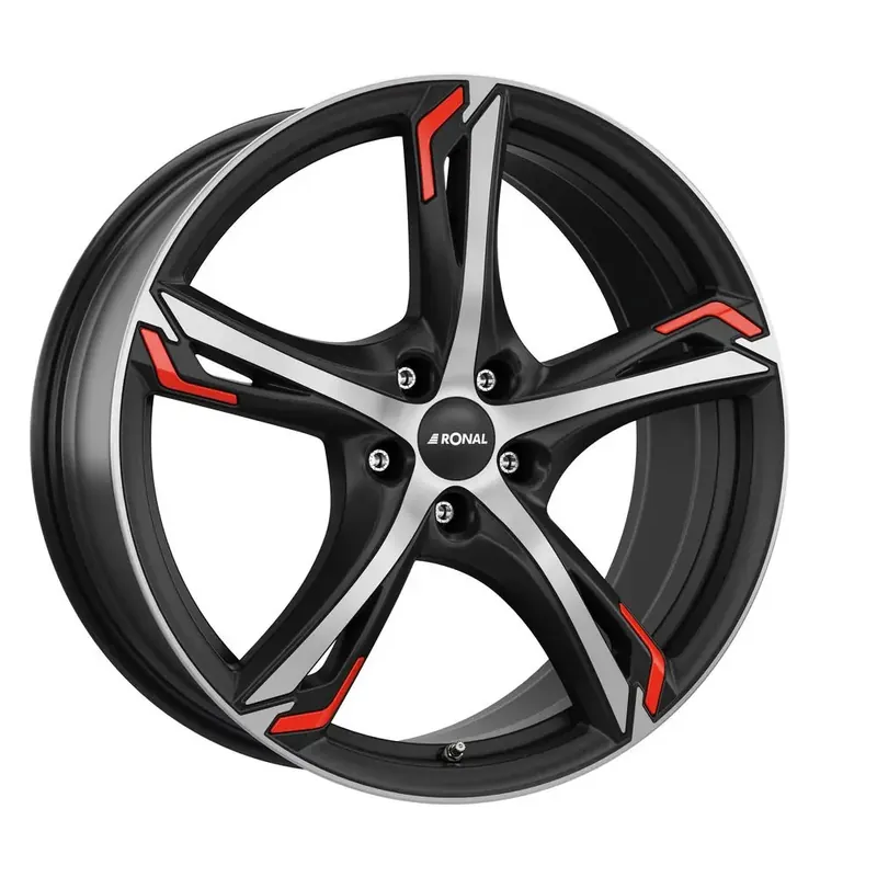 RONAL RONAL R62 RED jetblack-matt-frontkopiert 7.5Jx18 5x112 ET35 Preiswert