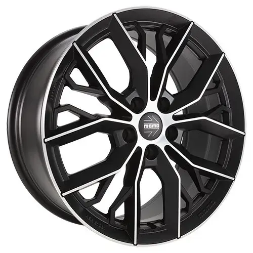 MOMO WHEELS MASSIMO black matt polish 8.0Jx18 5x112 ET48 Markenware