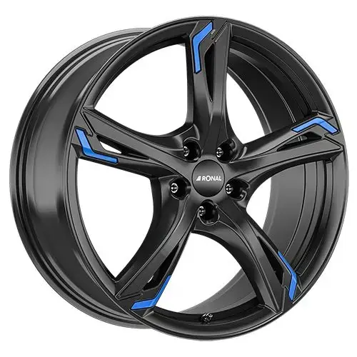 Neu RONAL RONAL R62 BLUE jetblack 7.5Jx18 5x112 ET50