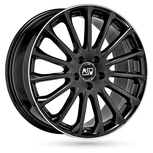 Nur Heute MSW (OZ) MSW 30 gloss black polished lip 7.5Jx18 5x114.3 ET45