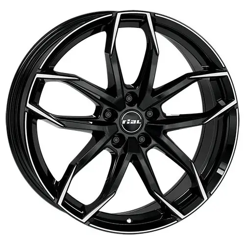 RIAL LUCCA 5-LOCH diamantschwarz frontpoliert 8.0Jx18 5x112 ET39 Schneller Versand