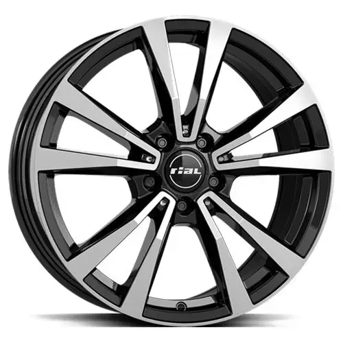 RIAL M12X diamantschwarz frontpoliert 8.0Jx19 5x112 ET52 Expressversand