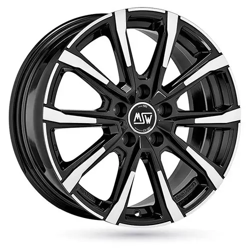 Ausverkauf MSW (OZ) MSW 79 gloss black full polished 7.5Jx18 5x114.3 ET49
