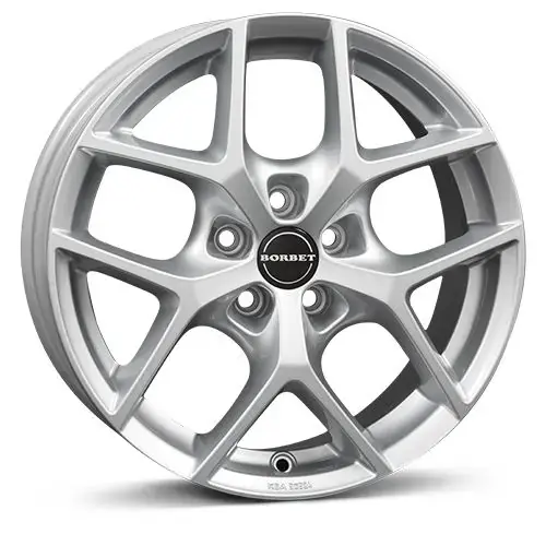 Angebot BORBET DESIGN Y kristallsilber 7.0Jx17 5x100 ET40