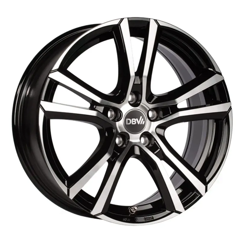 DBV ANDORRA schwarz glänzend frontpoliert 8.0Jx18 5x112 ET30 Neuheit