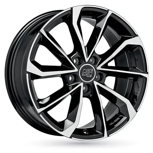 MSW (OZ) MSW 42 gloss black full polished 7.5Jx17 5x120 ET50 Sonderaktion