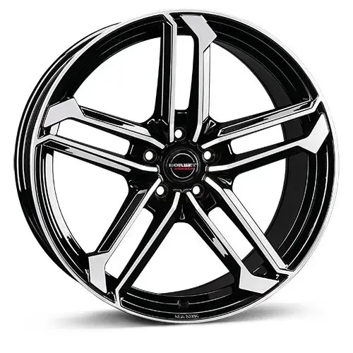 BORBET DESIGN ATX black polished glossy 8.0Jx19 5x112 ET55 Abverkauf