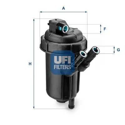 UFI Kraftstofffilter (55.116.00) KFZ-6953520 Geprüft