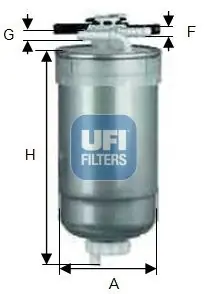 Direkt Vom Hersteller UFI Kraftstofffilter (55.427.00) KFZ-6953540