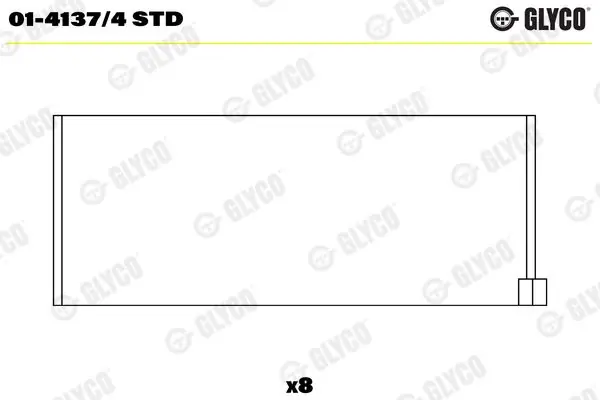 GLYCO Pleuellager (01-4137/4 STD) KFZ-6953846 Beliebt