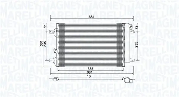 Bestseller MAGNETI MARELLI Kondensator, Klimaanlage (350203910000) KFZ-6904870