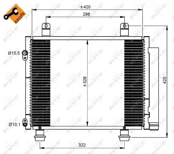 Mega-Angebot NRF Kondensator, Klimaanlage (350208) KFZ-6904882