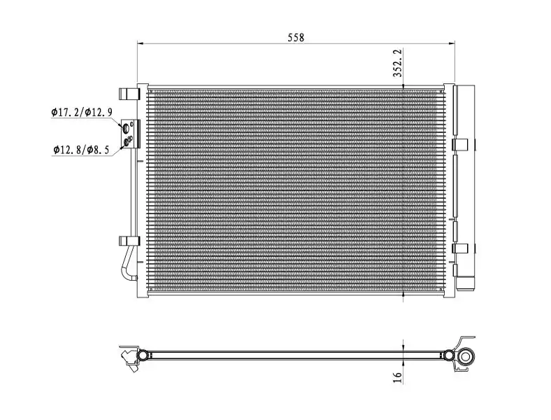 Begrenztes Angebot NRF Kondensator, Klimaanlage (350492) KFZ-6905106