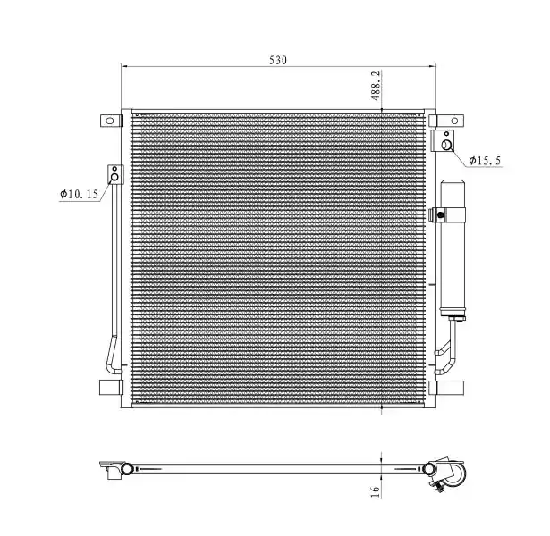 NRF Kondensator, Klimaanlage (350502) KFZ-6905110 Top-Seller