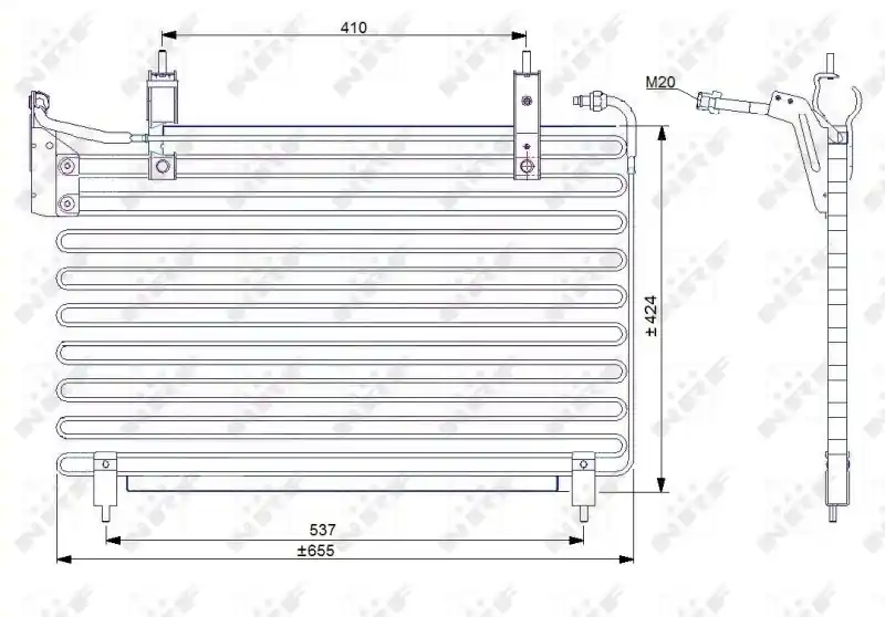 NRF Kondensator, Klimaanlage (35071) KFZ-6905118 Mega-Angebot