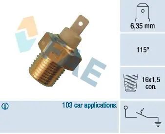 FAE Temperaturschalter, Kühlmittelwarnlampe (35070) KFZ-6905119 Versand Am Gleichen Tag