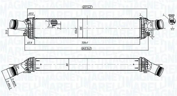 Bestseller MAGNETI MARELLI Ladeluftkühler (351319204430) KFZ-6905215