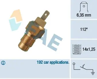 Markenprodukt FAE Temperaturschalter, Kühlmittelwarnlampe (35180) KFZ-6905309