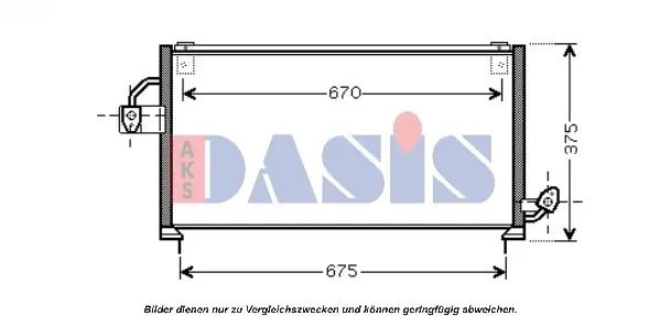 Markenware AKS DASIS Kondensator, Klimaanlage (352006N) KFZ-6905461