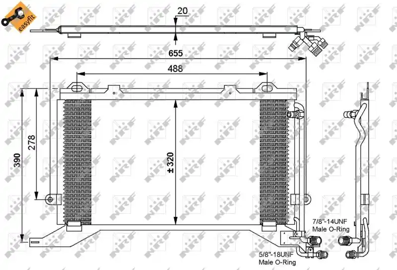 NRF Kondensator, Klimaanlage (35240) KFZ-6905914 Aktuell