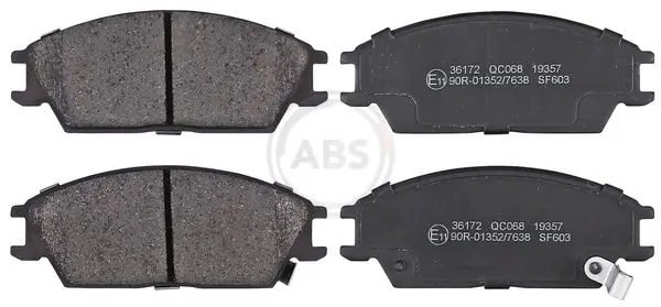 Letzte Chance A.B.S. Bremsbelagsatz, Scheibenbremse (36172) KFZ-6907086