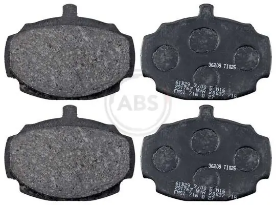 A.B.S. Bremsbelagsatz, Scheibenbremse (36208) KFZ-6907101 Bestseller
