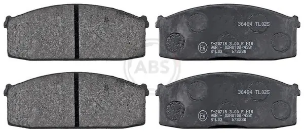 A.B.S. Bremsbelagsatz, Scheibenbremse (36484) KFZ-6907197 Abverkauf