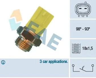 Schnäppchen FAE Temperaturschalter, Kühlerlüfter (36500) KFZ-6907229