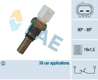 FAE Temperaturschalter, Kühlerlüfter (36540) KFZ-6907265 Sichere Zahlung