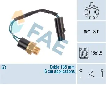 Mega-Angebot FAE Temperaturschalter, Kühlerlüfter (36610) KFZ-6907318