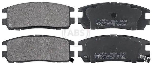 Letzte Chance A.B.S. Bremsbelagsatz, Scheibenbremse (36794) KFZ-6907492