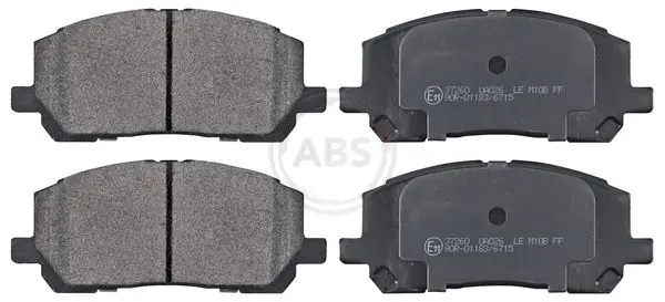 A.B.S. Bremsbelagsatz, Scheibenbremse (37260) KFZ-6907985 Sonderangebot