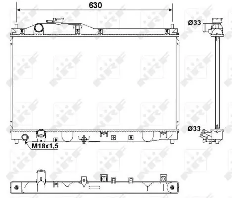 Sonderangebot NRF Kühler, Motorkühlung (53180) KFZ-6949395