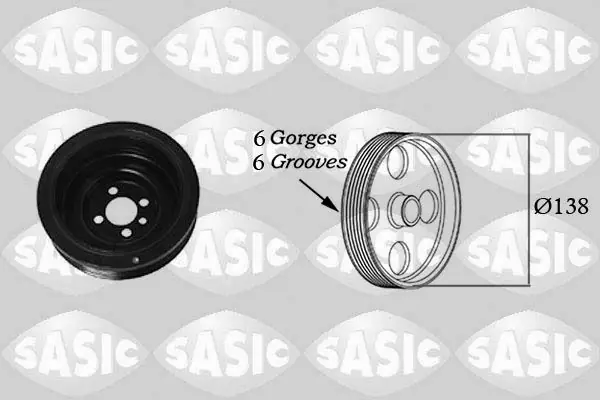 Begrenztes Angebot SASIC Riemenscheibe, Kurbelwelle (2156018) KFZ-6864866