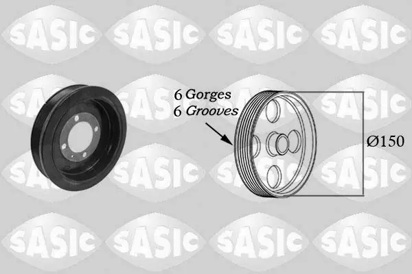 Begrenztes Angebot SASIC Riemenscheibe, Kurbelwelle (2156062) KFZ-6864884