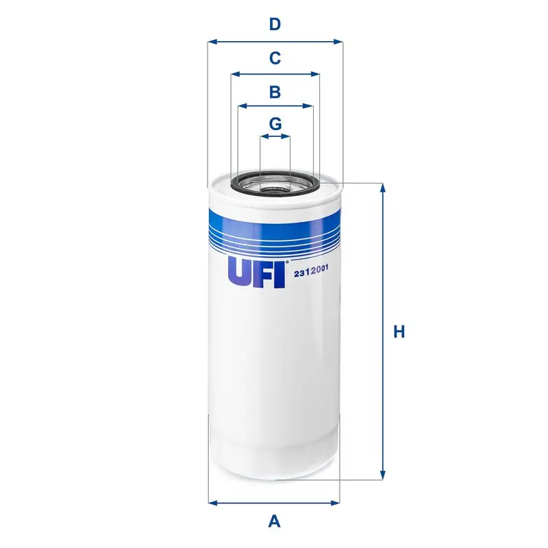 UFI Ölfilter (23.120.01) KFZ-6868011 Geprüft