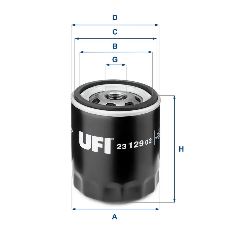 UFI Ölfilter (23.129.02) KFZ-6868019 Neue Ware