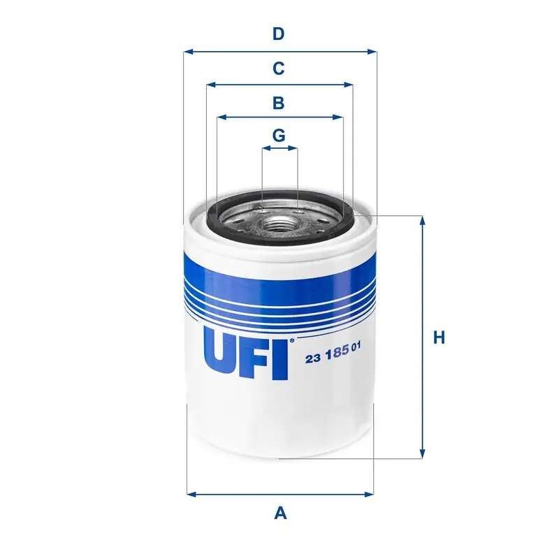 UFI Ölfilter (23.185.01) KFZ-6868058 Nur Heute
