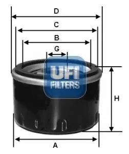 UFI Ölfilter (23.213.00) KFZ-6868070 Neue Kollektion