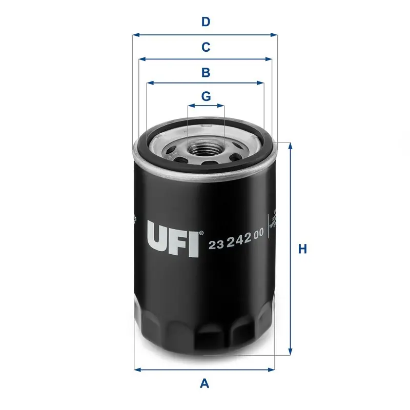 Ausverkauf UFI Ölfilter (23.242.00) KFZ-6868074